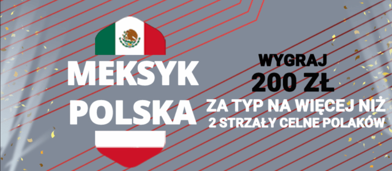 Promocja Fortuna: 200 zł za więcej niż 2 celne strzały Polski z Meksykiem