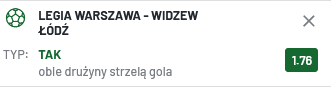 legia widzew typ