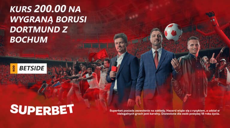 Kurs 200.00 na Bochum – Borussia Dortmund w promocji Superbet (28.04.23)