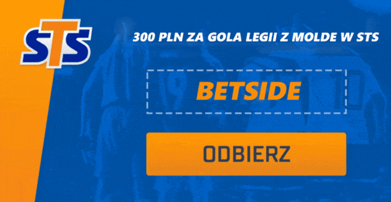 Molde – Legia Warszawa: 300 zł w STS (15.02)