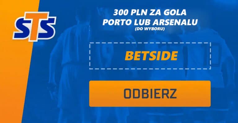 FC Porto – Arsenal Londyn: bonus 300 zł w promocji STS (21.02)