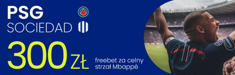 PSG – Sociedad: 300 zł za celny strzał Mbappe w Etoto (14.02)