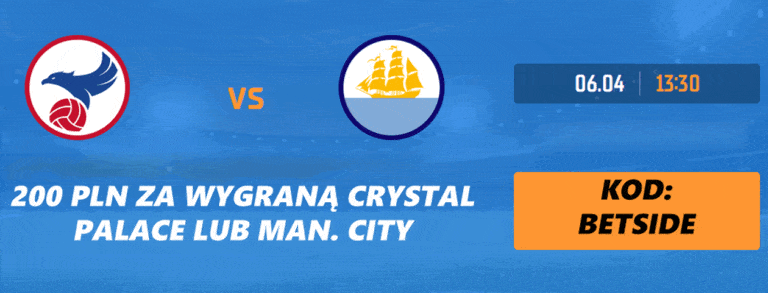 Crystal Palace – Manchester City: promocja – bonus 200 zł w STS (06.04)