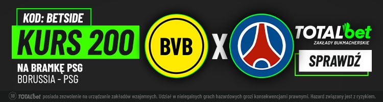 750X200Kurs 200 bramka Borussia PSG kod BETSIDE