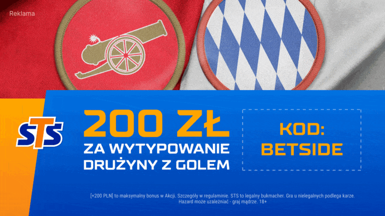 Arsenal – Bayern Monachium: promocja – bonus 200 zł w STS (09.04)