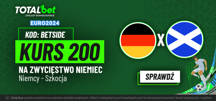 Niemcy - Szkocja kurs 200.00