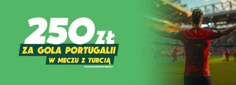 250 zł za gola Portugalii z Turcją – Betfan