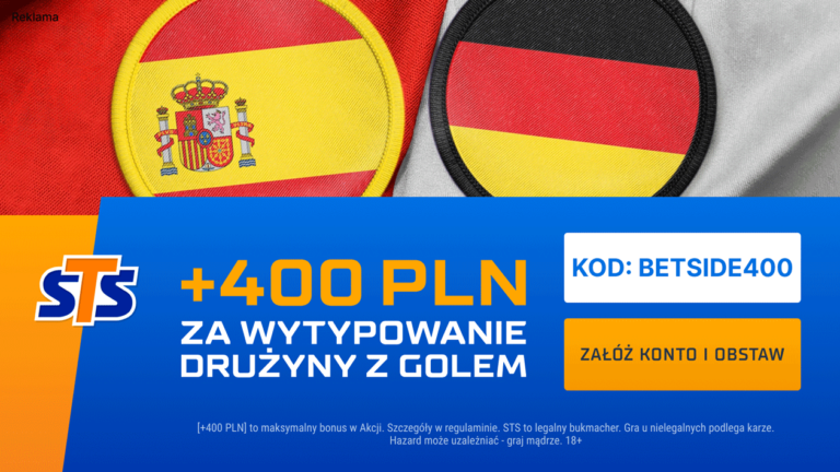 Hiszpania – Niemcy: 400 zł w STS – promocja (05.07)