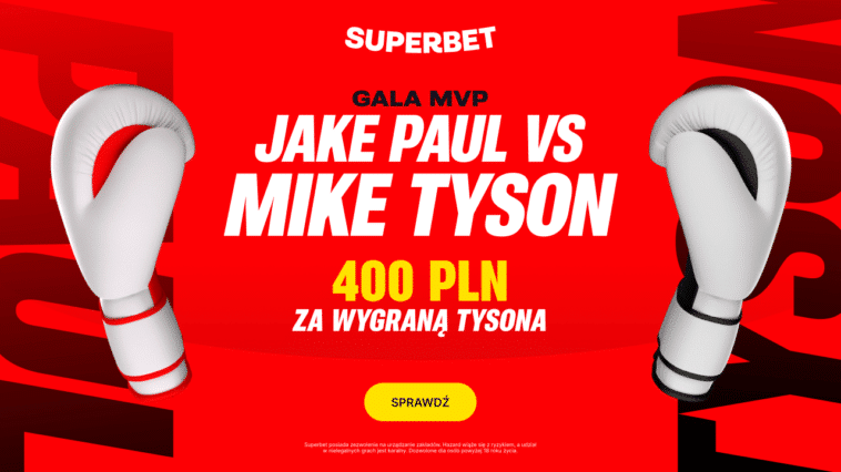 Tyson - Paul 400 zł w Superbet