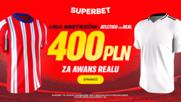 Atletico - Real 400 zł w Superbet (12.03)