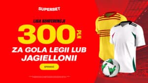 Legia – Molde: promocja – bonus 300 zł za gola w Superbet (13.03)