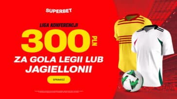 Molde - Legia 300 zł za gola w Superbet
