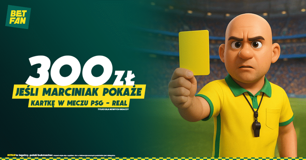 300 zł od Betfan na PSG - Real