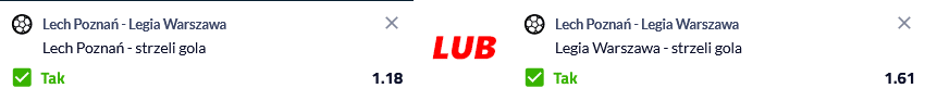 lech legia kupon forbet