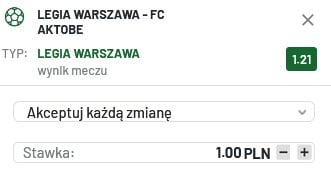 legia aktobe kupon