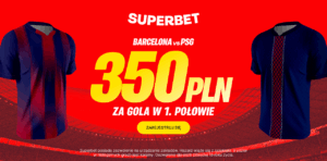 Barcelona - PSG 350 zł od Superbet (01.10)