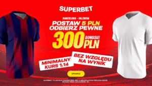 Barcelona - Valencia 300 zł od Superbet (14.09)