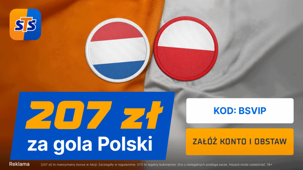 Holandia - Polska 207 zł w STS (04.09)