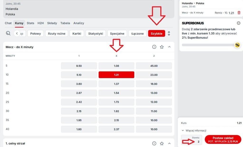 holandia polska kupon superbet