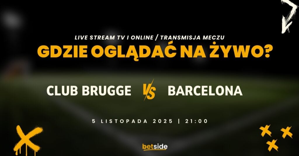 Club Brugge - Barcelona transmisja za darmo (05.11)