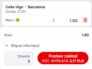 celta barcelona kupon