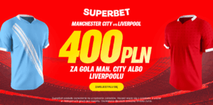 City - Liverpool 400 zł w Superbet (09.11)