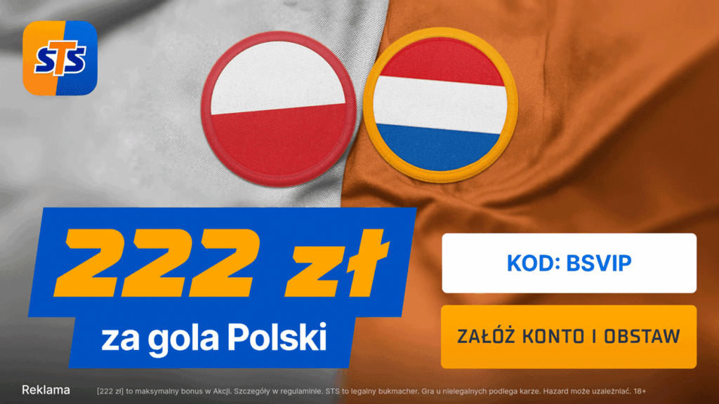 Polska - Holandia 222 zł w STS (14.11)