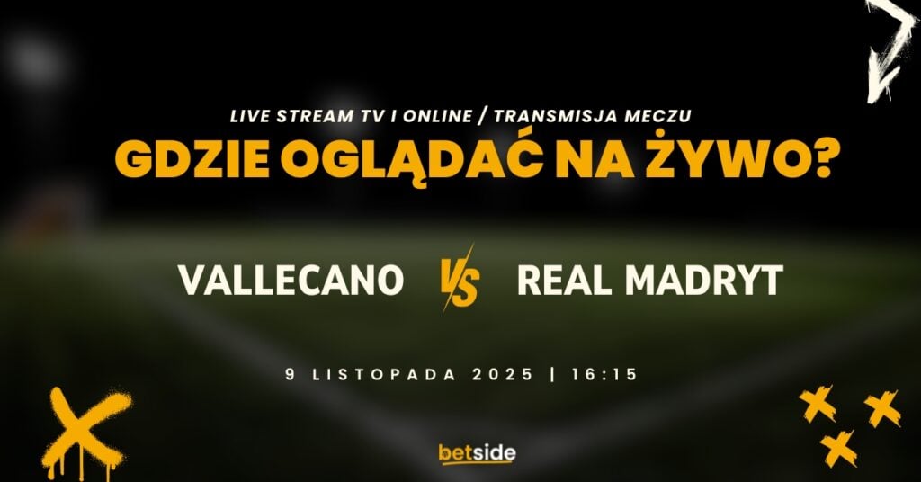 Vallecano - Real Madryt transmisja (09.11)