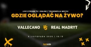 Vallecano - Real Madryt transmisja (09.11)