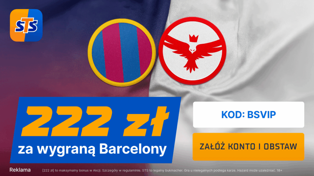 Barca - Eintracht 222 zł od STS (09.12)