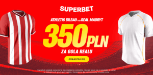 Athletic Bilbao - Real Madryt 350 zł w Superbet (03.12)