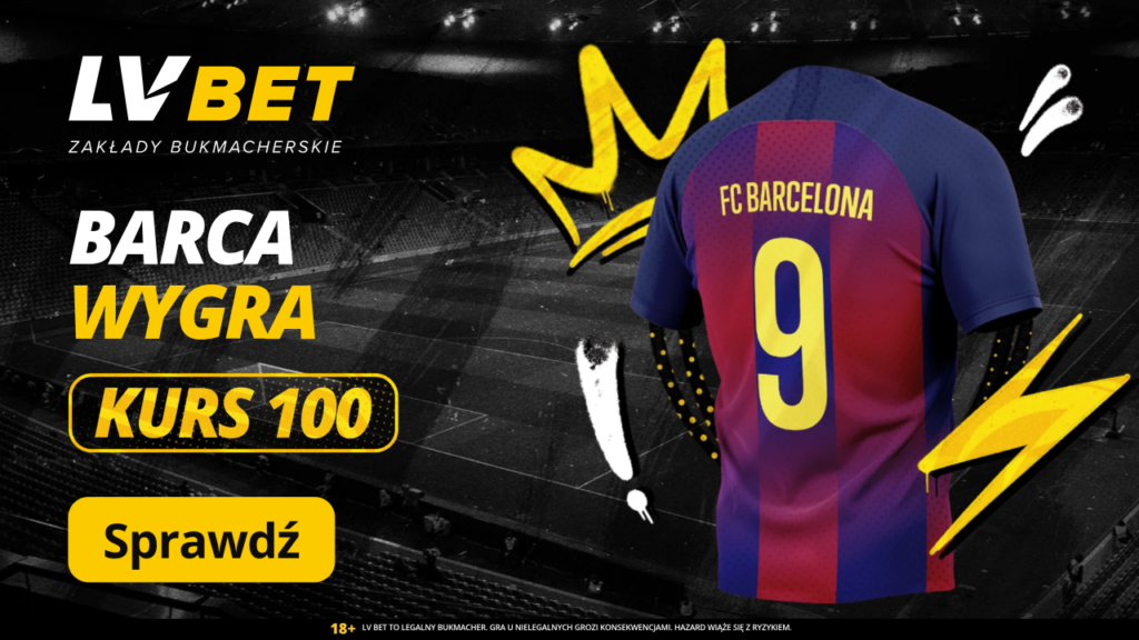 Barcelona - Oviedo kurs 100.00 w LVBET (24.01)