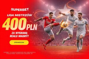 Benfica - Real 400 zł w Superbet (28.01)