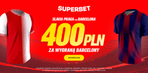 Slavia - Barcelona 400 zł w Superbet (21.01)