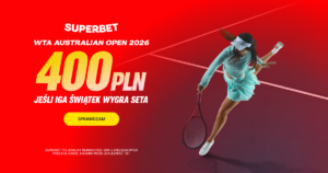 Rybakina - Świątek 400 zł w Superbet (28.01)