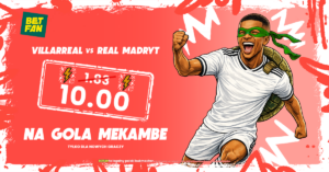 Kurs 10.00 na gola Mbappe z Villarreal (24.01)