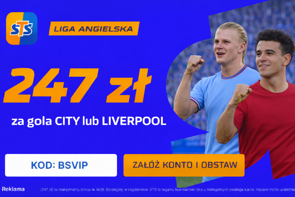 STS: Liverpool - City 247 PLN za gola (08.02)