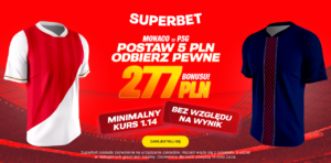 Monaco - PSG 277 zł od Superbet (17.02)