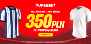 Real Madryt - Sociedad 350 zł w Superbet (14.02)