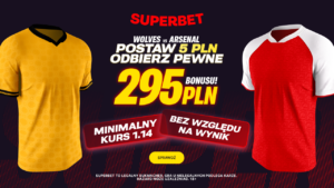 Wolves - Arsenal 295 zł w Superbet (18.02)
