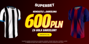Newcastle - Barcelona 600 zł w Superbet (10.03)