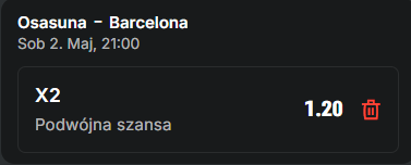 osasuna barca 350 sb kupon