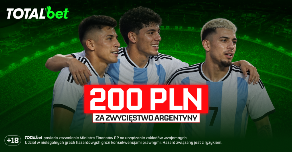 Argentyna - Austria 200 zł w Totalbet (22.06)