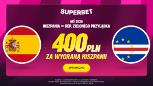 Hiszpania - Rep. Zielonego Przylądka 400 zł (15.06)