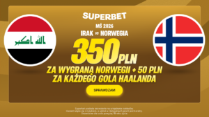 Irak - Norwegia 350 zł w Superbet (17.06)