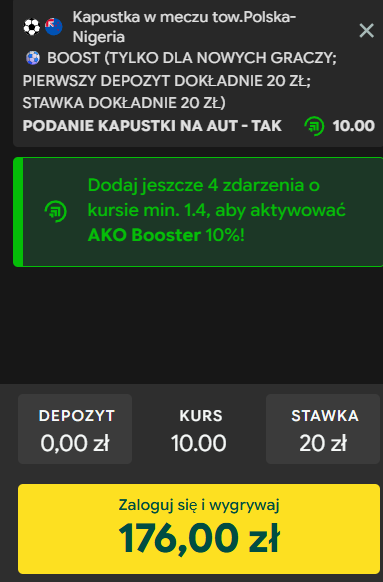 kapustka kupon betfan