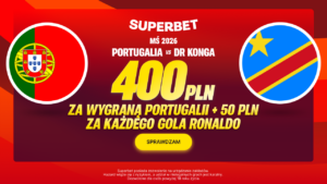 Portugalia - DR Konga 400 zł w Superbet (17.06)