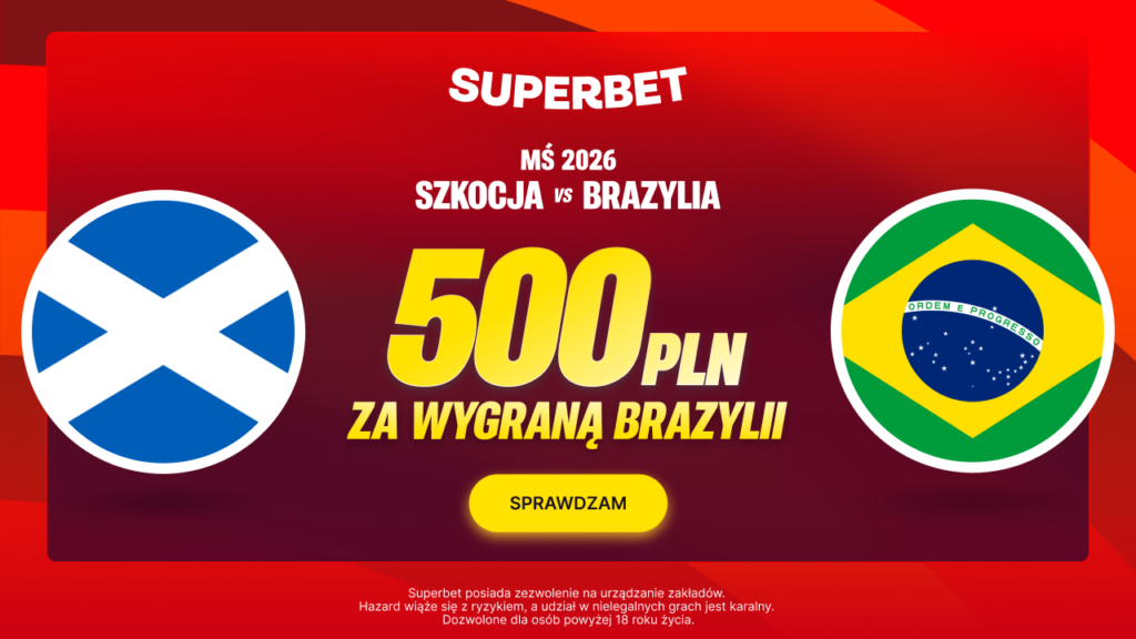 Szkocja - Brazylia 500 zł (25.06)