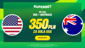 USA – Australia: promocja Superbet 350 zł za gola (19.06)