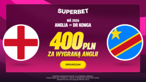 Anglia - DR Konga 400 zł w Superbet (01.07)